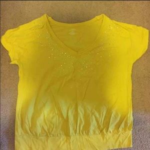 Two Lane Bryant tees...yellow & orange. Size 18/20
